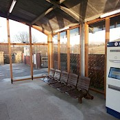 Interior of Manchester bound shelter