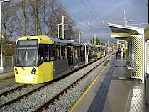 Shaw Tramstop on First Day of Service.  Photo D Armstrong
