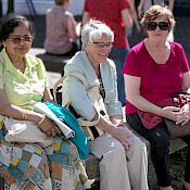 A rest before shopping at Kendal Market