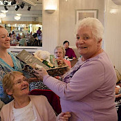Margaret wins the raffle