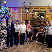 Around the Christmas tree