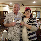 Garry won the fancy pyjama prize.