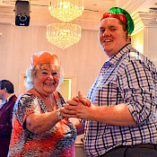 Joyce and friend