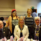 Emily and Wendy with Cllr Billy Sheerin and the Mayor and Mayoress