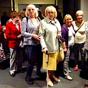 waiting to go in exhibition